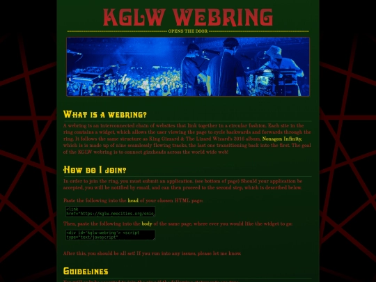 webringinfo screenshot