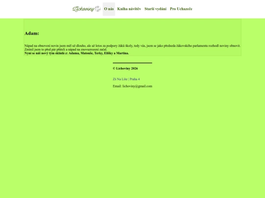 o-nas screenshot