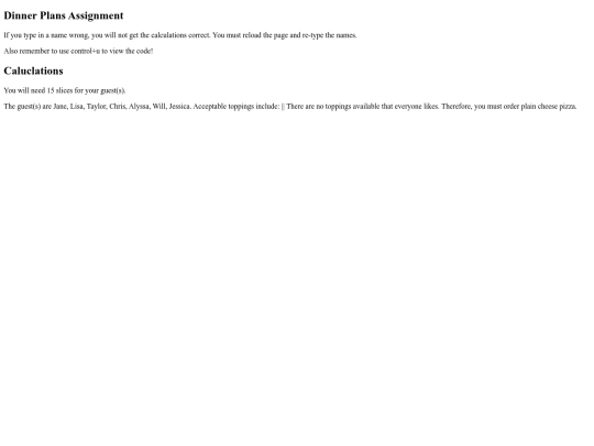 dinner/whomsbackup screenshot