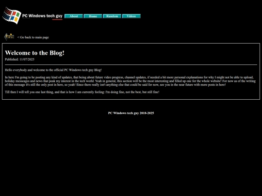 Blog/WelcometotheBlog screenshot