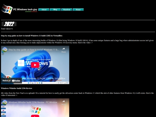 Videos/2022 screenshot