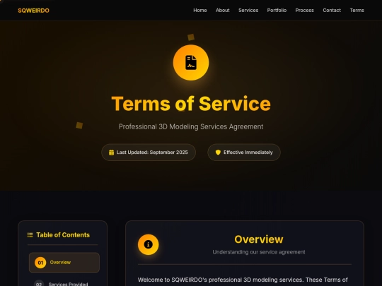 Terms screenshot