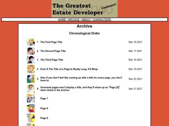 archive screenshot