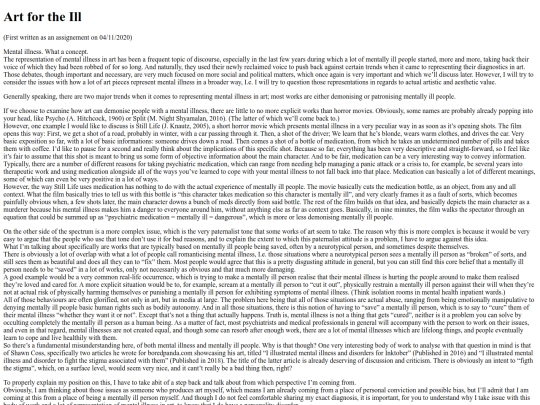 Writing/ArtfortheIll screenshot