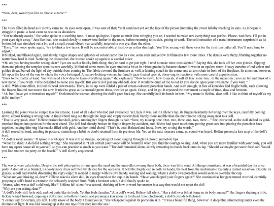 Writing/DollFic screenshot