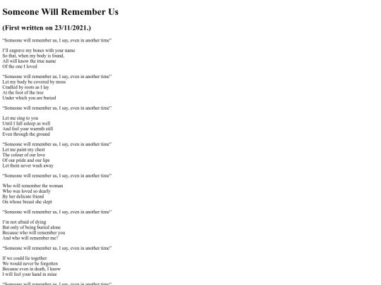 Writing/SomeoneWillRememberUs screenshot