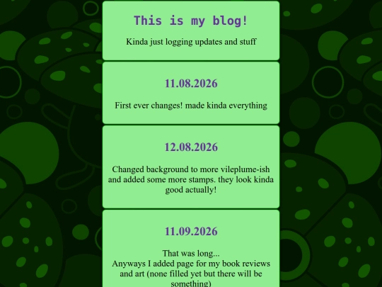 Blog screenshot