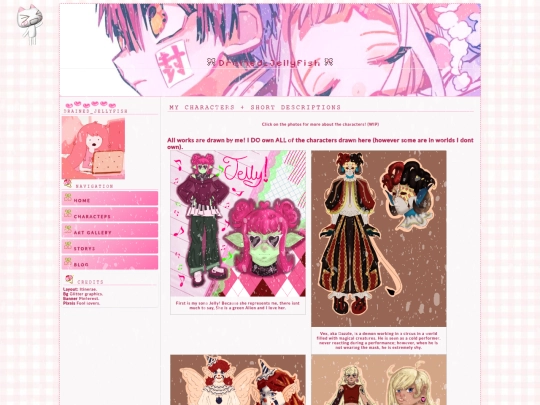 Characters screenshot