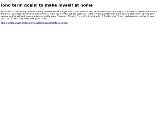 personal/home screenshot