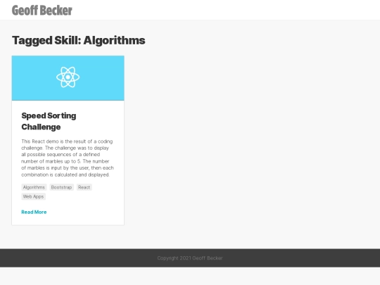 skill/algorithms screenshot