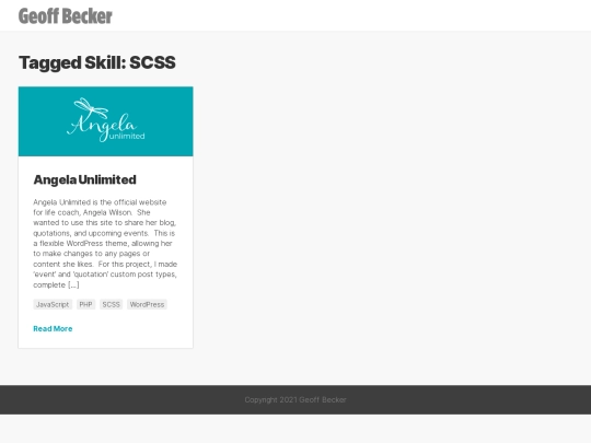 skill/scss screenshot