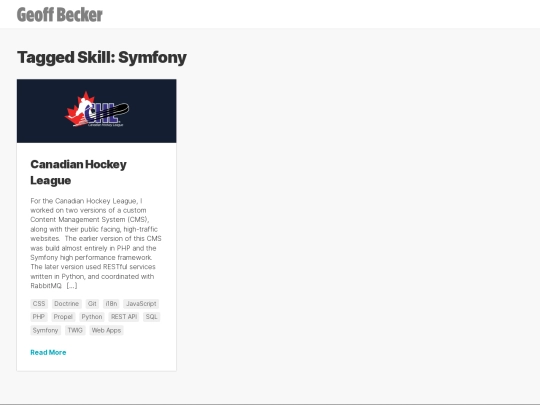 skill/symfony screenshot