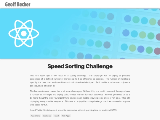 work/speed-sort-challenge screenshot