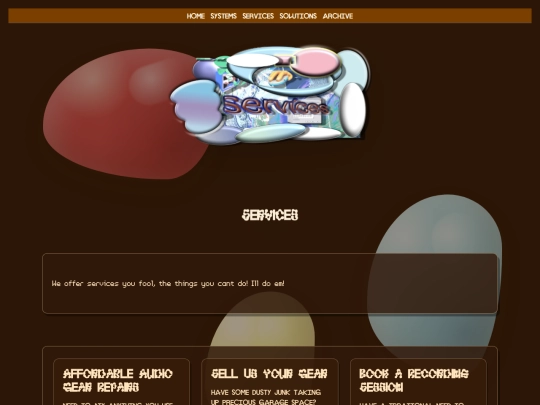 services screenshot