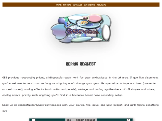 services/repairrequest screenshot