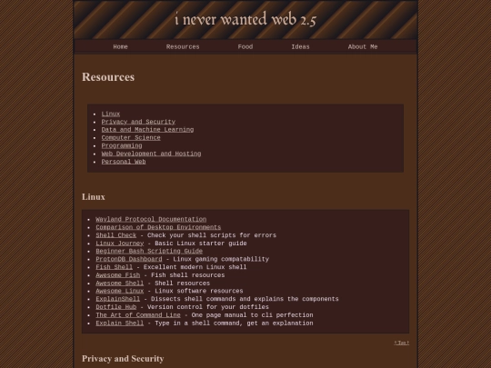 resources screenshot