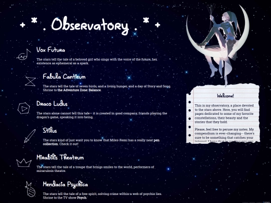 observatory screenshot