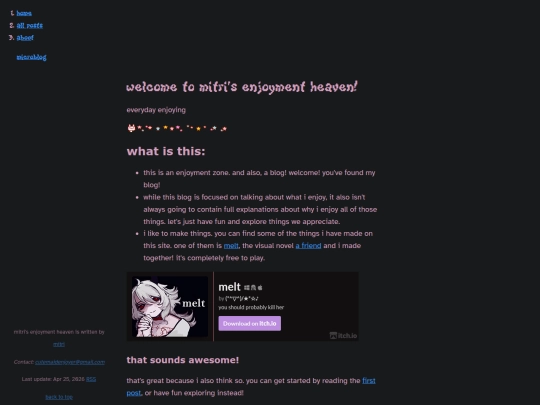 blog screenshot