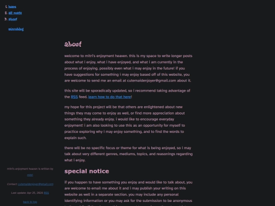 blog/info/about screenshot