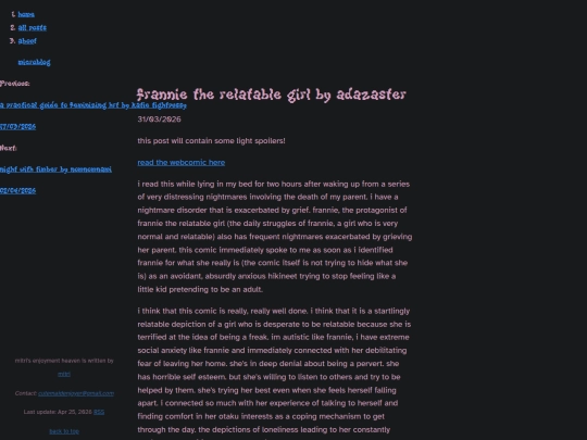 blog/posts/frannietherelatablegirl screenshot