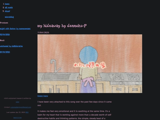 blog/posts/my hideaway screenshot