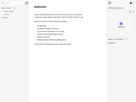 stuff/welcome screenshot