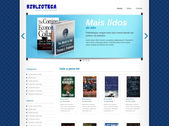 biblio/home screenshot