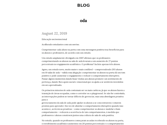 blog screenshot