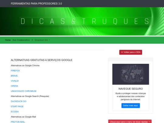 dicas screenshot