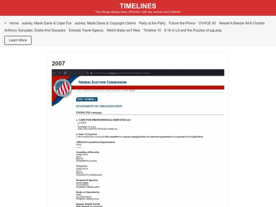 timelines screenshot