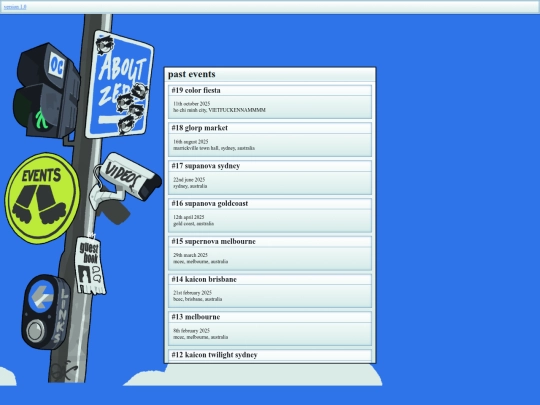 eventspast screenshot