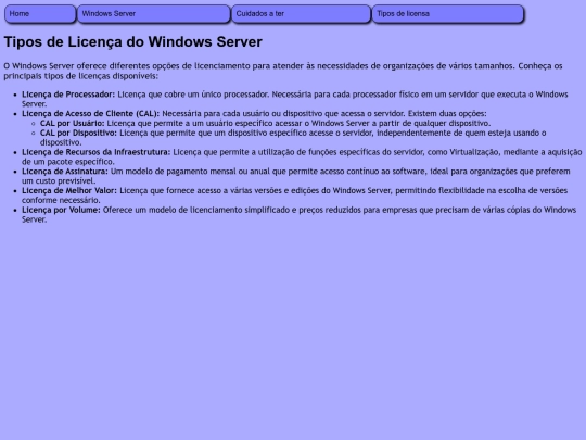 tiposdelicensa screenshot