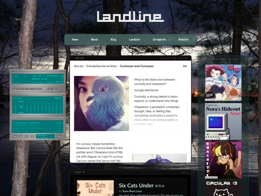pages/landline screenshot
