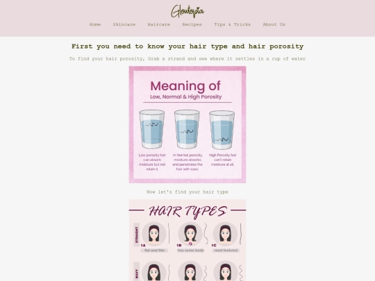 haircare screenshot