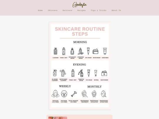 skincare screenshot