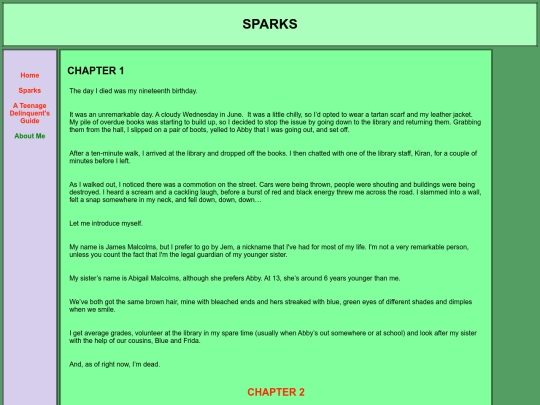 sparks/sparks1 screenshot