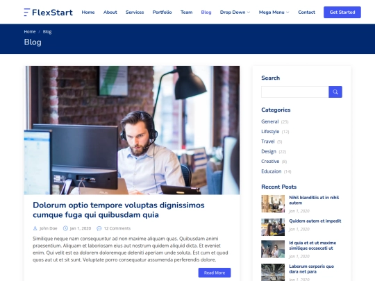 blog screenshot