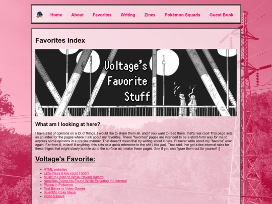 pages/favorites screenshot