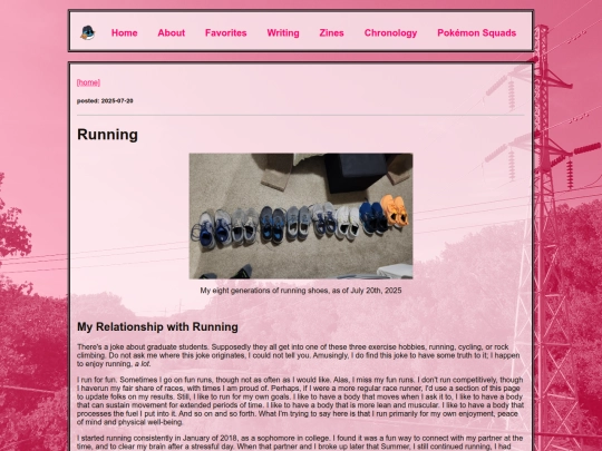 pages/running screenshot