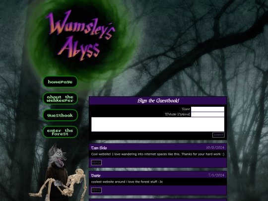 guestbook screenshot