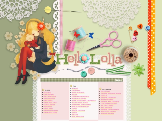 links screenshot