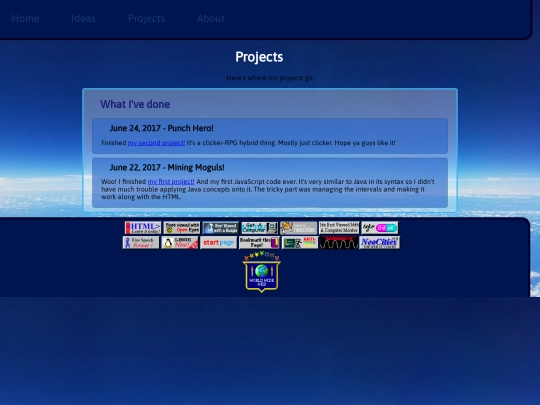 projects screenshot