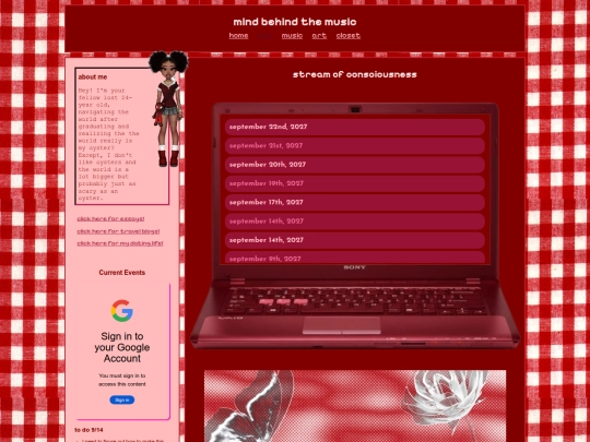 blog screenshot