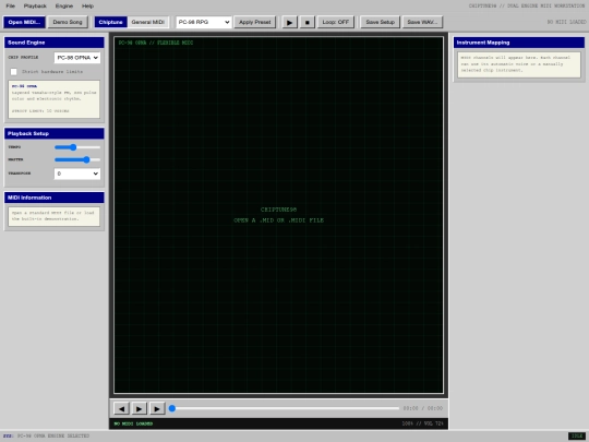 apps/chiptune98 screenshot