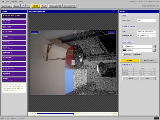 apps/dither98 screenshot