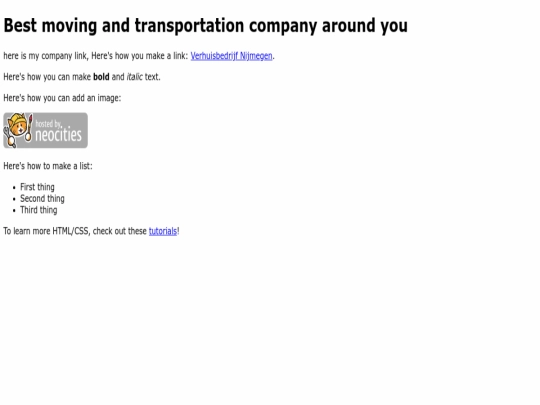 index screenshot