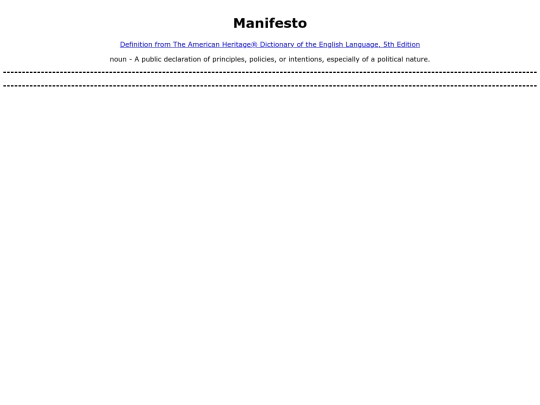 manifesto screenshot