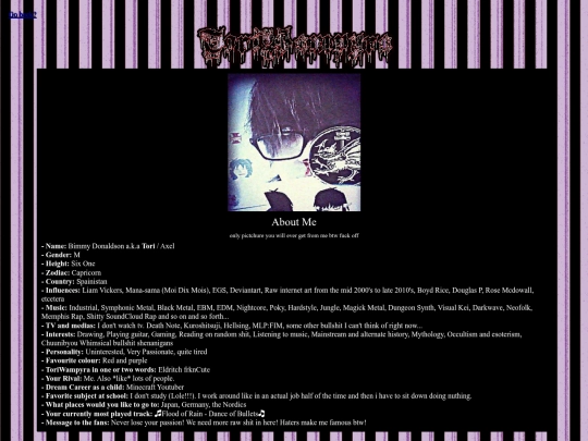aboutme screenshot