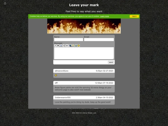 guest-book screenshot