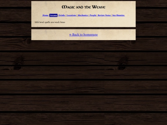 dnd/Arcana/Magic and the Weave screenshot